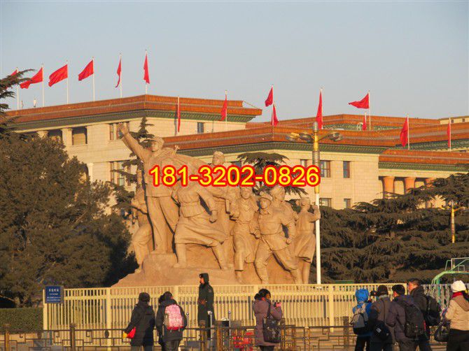 紅軍石雕，廣場景觀石雕 (2)