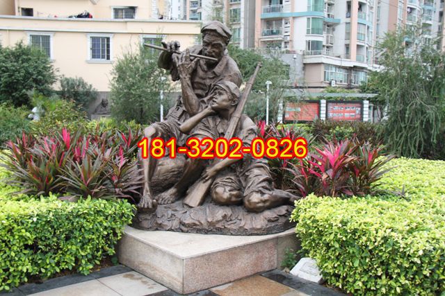 黨建人物艱苦歲月人物銅雕