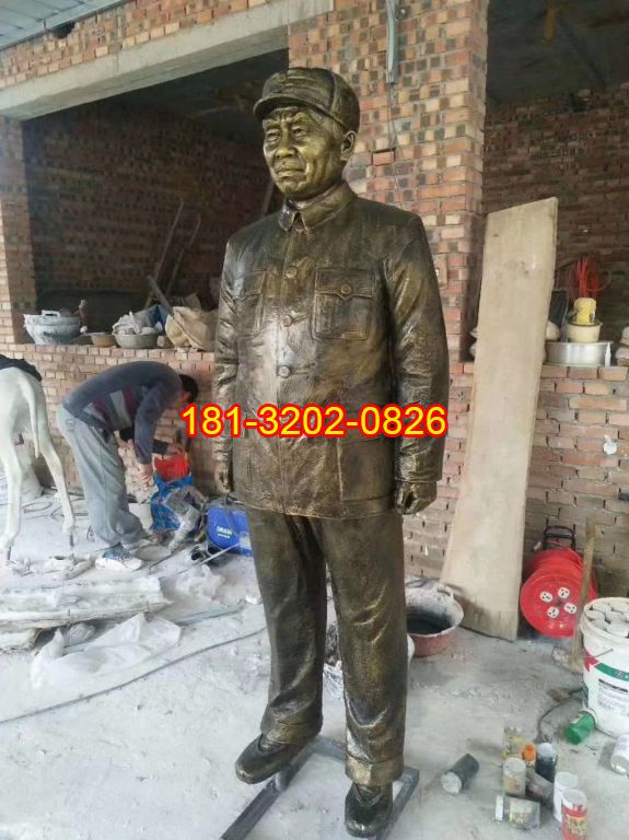 黨建偉人朱德銅雕
